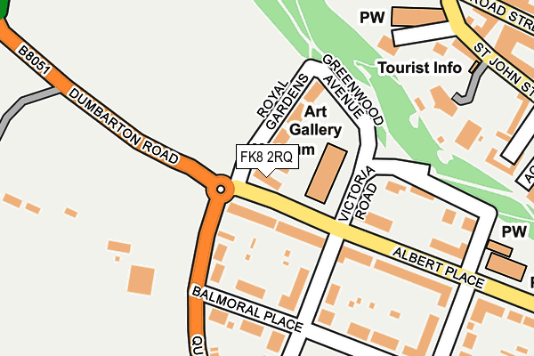 FK8 2RQ map - OS OpenMap – Local (Ordnance Survey)