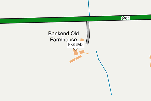 FK8 3AD map - OS OpenMap – Local (Ordnance Survey)