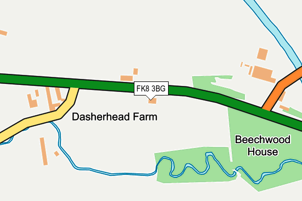 FK8 3BG map - OS OpenMap – Local (Ordnance Survey)