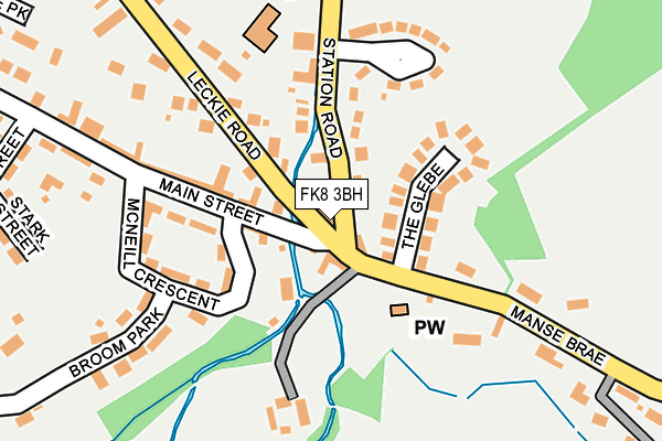 FK8 3BH map - OS OpenMap – Local (Ordnance Survey)