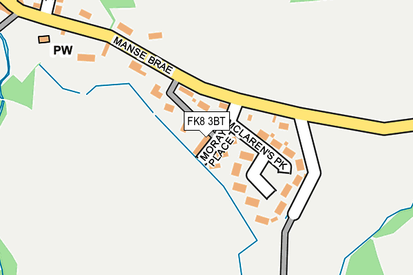FK8 3BT map - OS OpenMap – Local (Ordnance Survey)