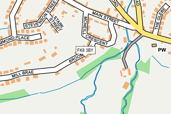 FK8 3BY map - OS OpenMap – Local (Ordnance Survey)