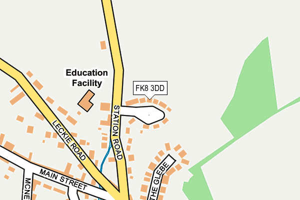 FK8 3DD map - OS OpenMap – Local (Ordnance Survey)