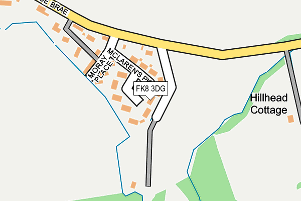 FK8 3DG map - OS OpenMap – Local (Ordnance Survey)