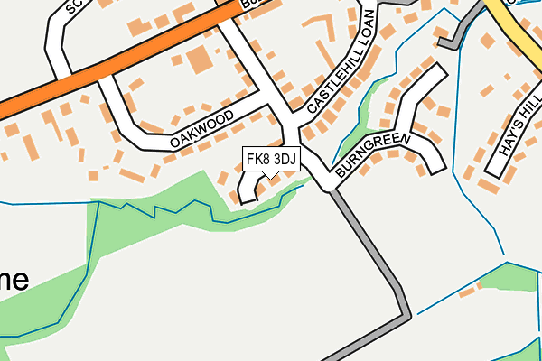 FK8 3DJ map - OS OpenMap – Local (Ordnance Survey)