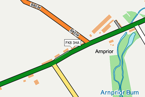 FK8 3HA map - OS OpenMap – Local (Ordnance Survey)