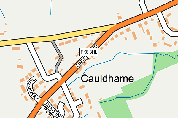 FK8 3HL map - OS OpenMap – Local (Ordnance Survey)