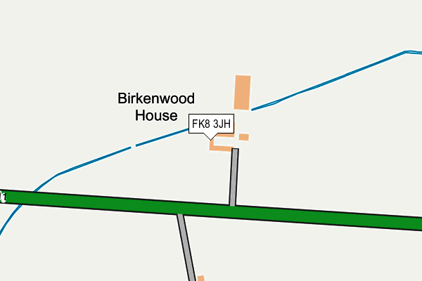 FK8 3JH map - OS OpenMap – Local (Ordnance Survey)