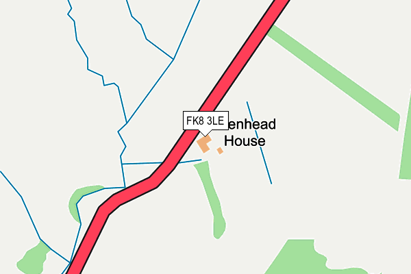 FK8 3LE map - OS OpenMap – Local (Ordnance Survey)