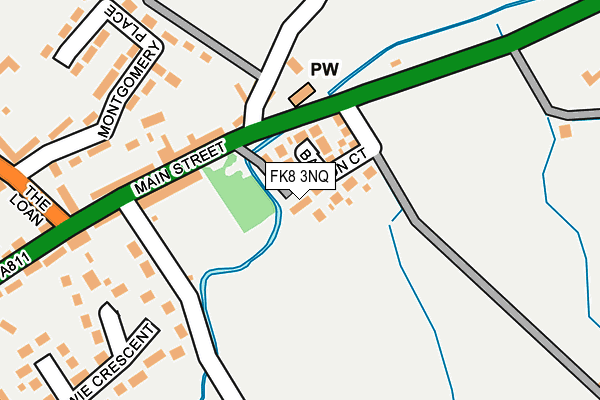 FK8 3NQ map - OS OpenMap – Local (Ordnance Survey)