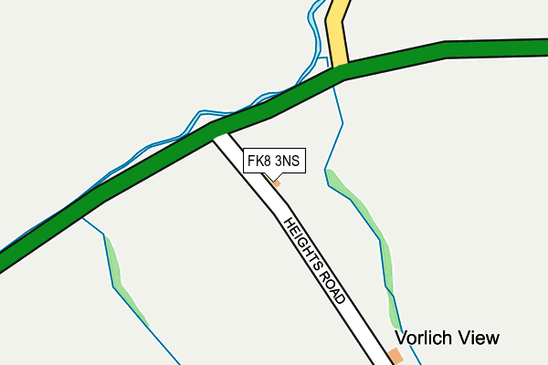 FK8 3NS map - OS OpenMap – Local (Ordnance Survey)