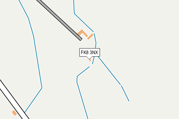 FK8 3NX map - OS OpenMap – Local (Ordnance Survey)