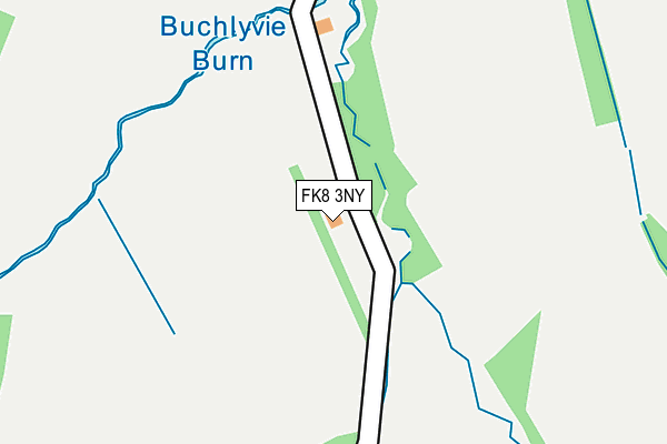 FK8 3NY map - OS OpenMap – Local (Ordnance Survey)