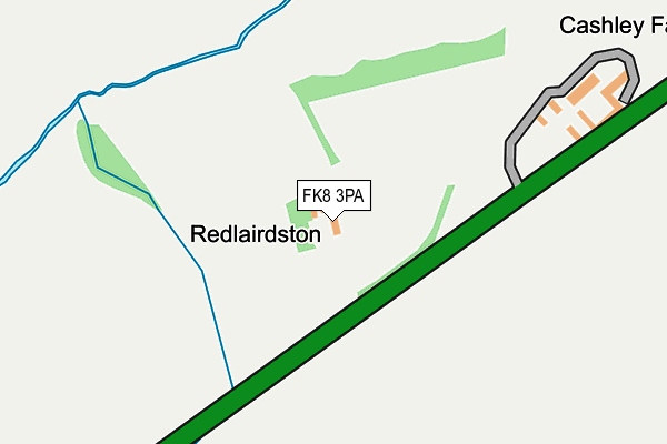 FK8 3PA map - OS OpenMap – Local (Ordnance Survey)