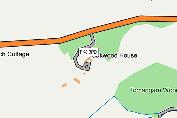FK8 3PD map - OS OpenMap – Local (Ordnance Survey)