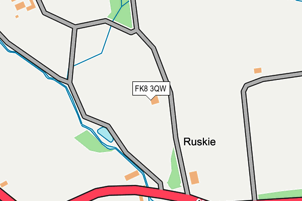FK8 3QW map - OS OpenMap – Local (Ordnance Survey)