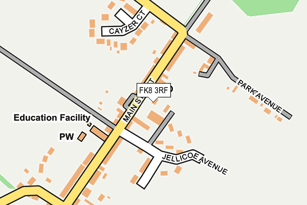 FK8 3RF map - OS OpenMap – Local (Ordnance Survey)