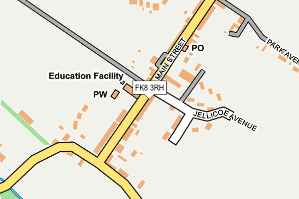FK8 3RH map - OS OpenMap – Local (Ordnance Survey)