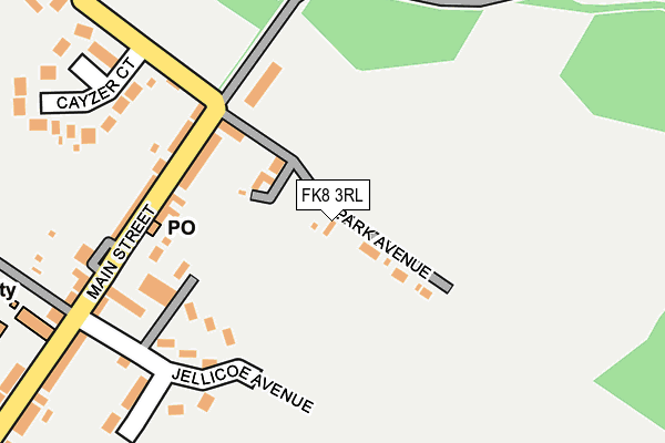 FK8 3RL map - OS OpenMap – Local (Ordnance Survey)