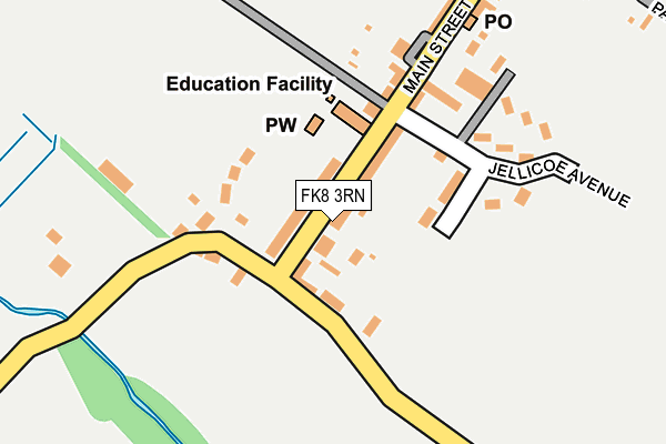 FK8 3RN map - OS OpenMap – Local (Ordnance Survey)