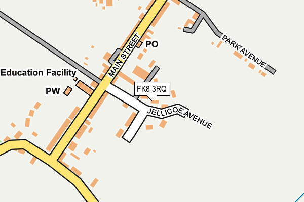 FK8 3RQ map - OS OpenMap – Local (Ordnance Survey)