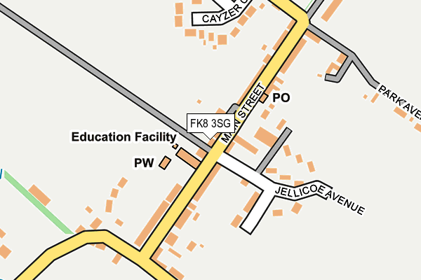 FK8 3SG map - OS OpenMap – Local (Ordnance Survey)