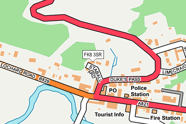 FK8 3SR map - OS OpenMap – Local (Ordnance Survey)