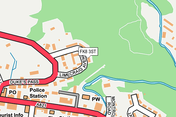 FK8 3ST map - OS OpenMap – Local (Ordnance Survey)