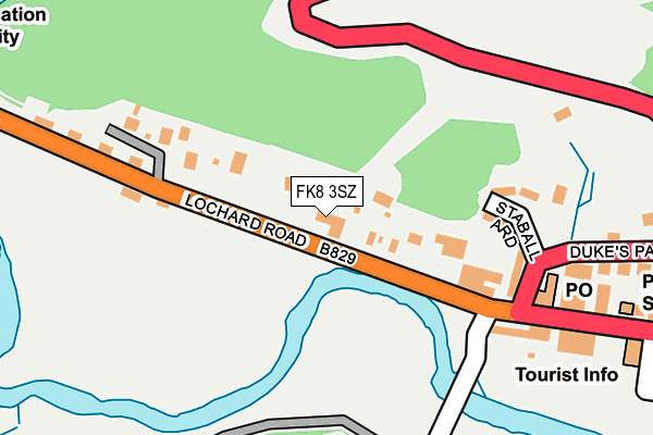 FK8 3SZ map - OS OpenMap – Local (Ordnance Survey)