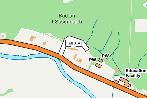 FK8 3TA map - OS OpenMap – Local (Ordnance Survey)