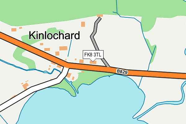 FK8 3TL map - OS OpenMap – Local (Ordnance Survey)