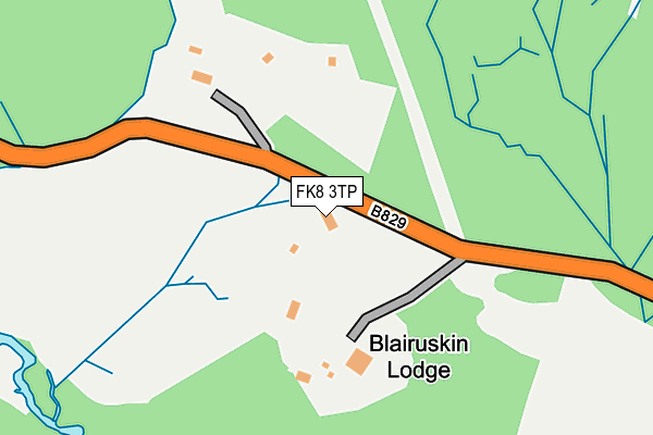 FK8 3TP map - OS OpenMap – Local (Ordnance Survey)