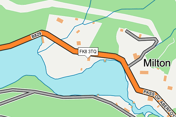 FK8 3TQ map - OS OpenMap – Local (Ordnance Survey)