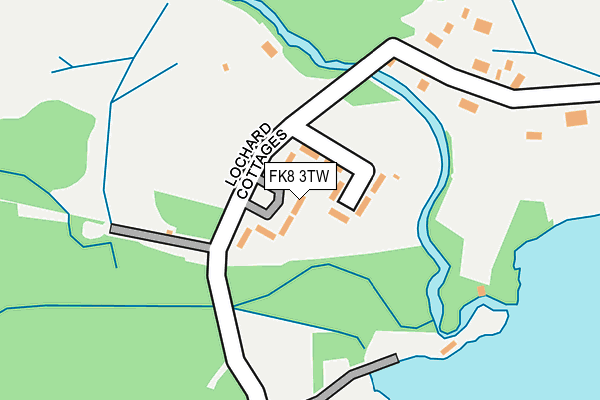 FK8 3TW map - OS OpenMap – Local (Ordnance Survey)