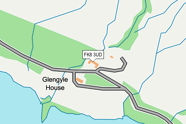 FK8 3UD map - OS OpenMap – Local (Ordnance Survey)