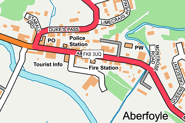 FK8 3UQ map - OS OpenMap – Local (Ordnance Survey)