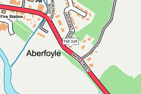 FK8 3UR map - OS OpenMap – Local (Ordnance Survey)