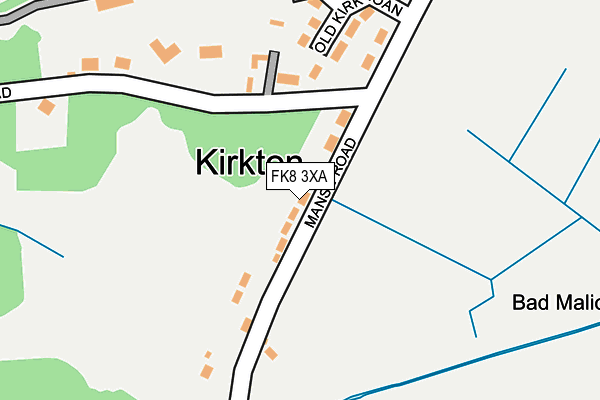 FK8 3XA map - OS OpenMap – Local (Ordnance Survey)