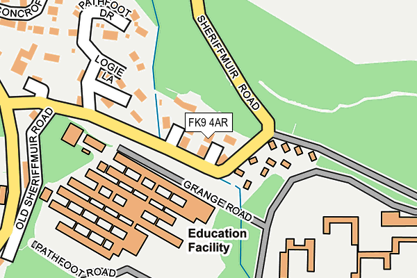 FK9 4AR map - OS OpenMap – Local (Ordnance Survey)