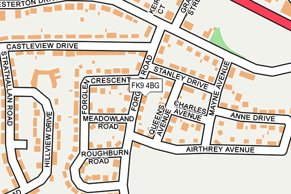 FK9 4BG map - OS OpenMap – Local (Ordnance Survey)