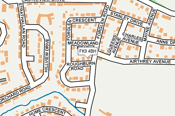 FK9 4BH map - OS OpenMap – Local (Ordnance Survey)