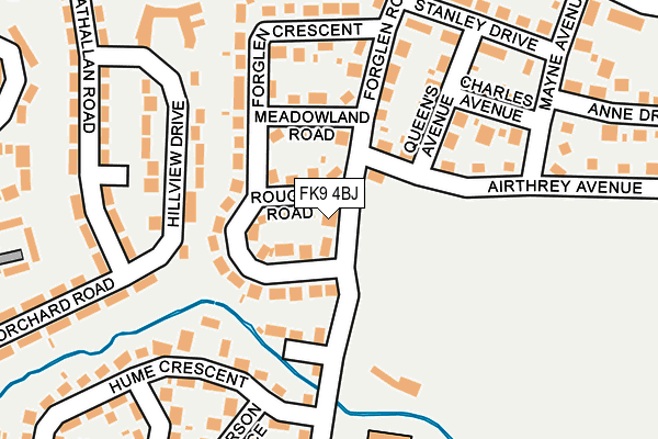 FK9 4BJ map - OS OpenMap – Local (Ordnance Survey)