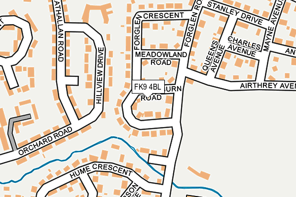 FK9 4BL map - OS OpenMap – Local (Ordnance Survey)