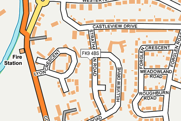 FK9 4BS map - OS OpenMap – Local (Ordnance Survey)