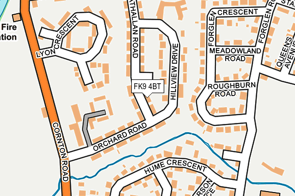 FK9 4BT map - OS OpenMap – Local (Ordnance Survey)