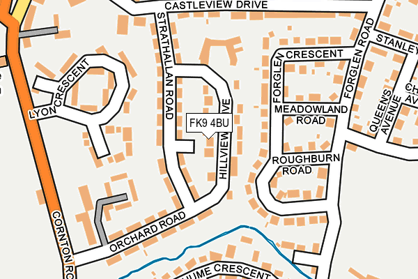 FK9 4BU map - OS OpenMap – Local (Ordnance Survey)