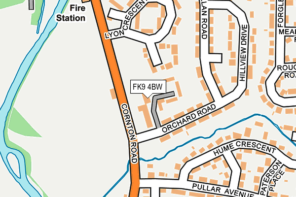 FK9 4BW map - OS OpenMap – Local (Ordnance Survey)