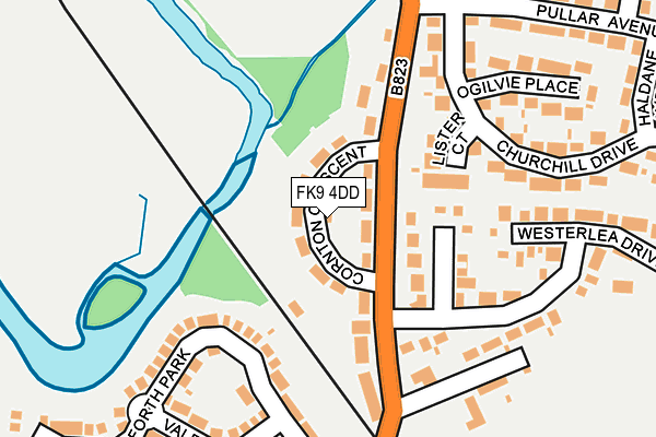 FK9 4DD map - OS OpenMap – Local (Ordnance Survey)