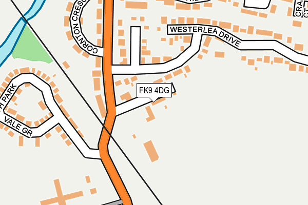 FK9 4DG map - OS OpenMap – Local (Ordnance Survey)
