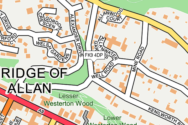 FK9 4DP map - OS OpenMap – Local (Ordnance Survey)